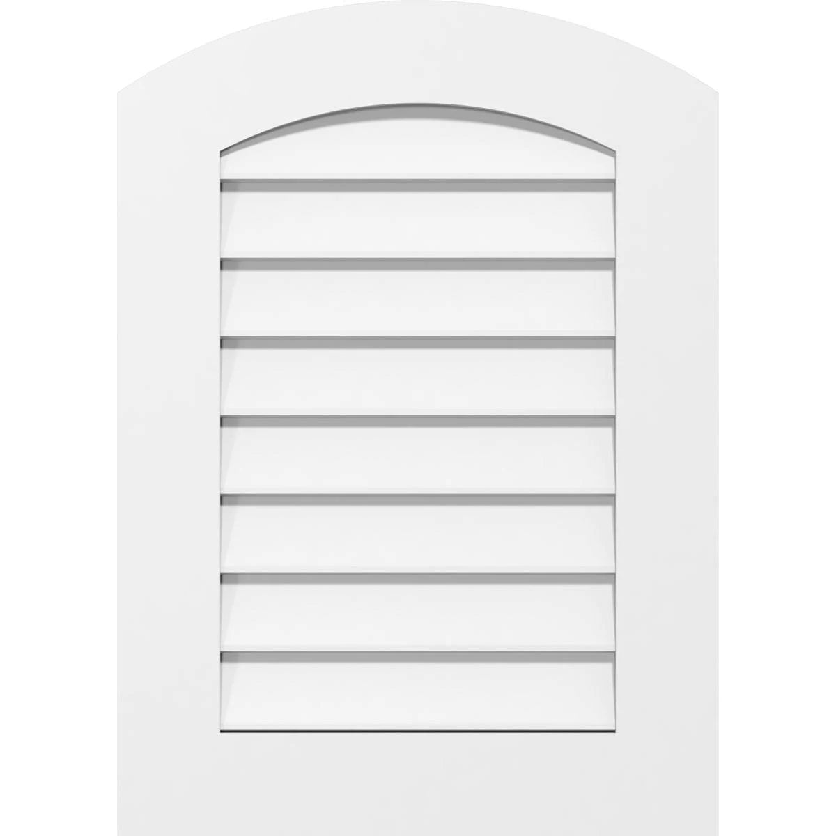 Arch Top Surface Mount PVC Gable Vent E9264