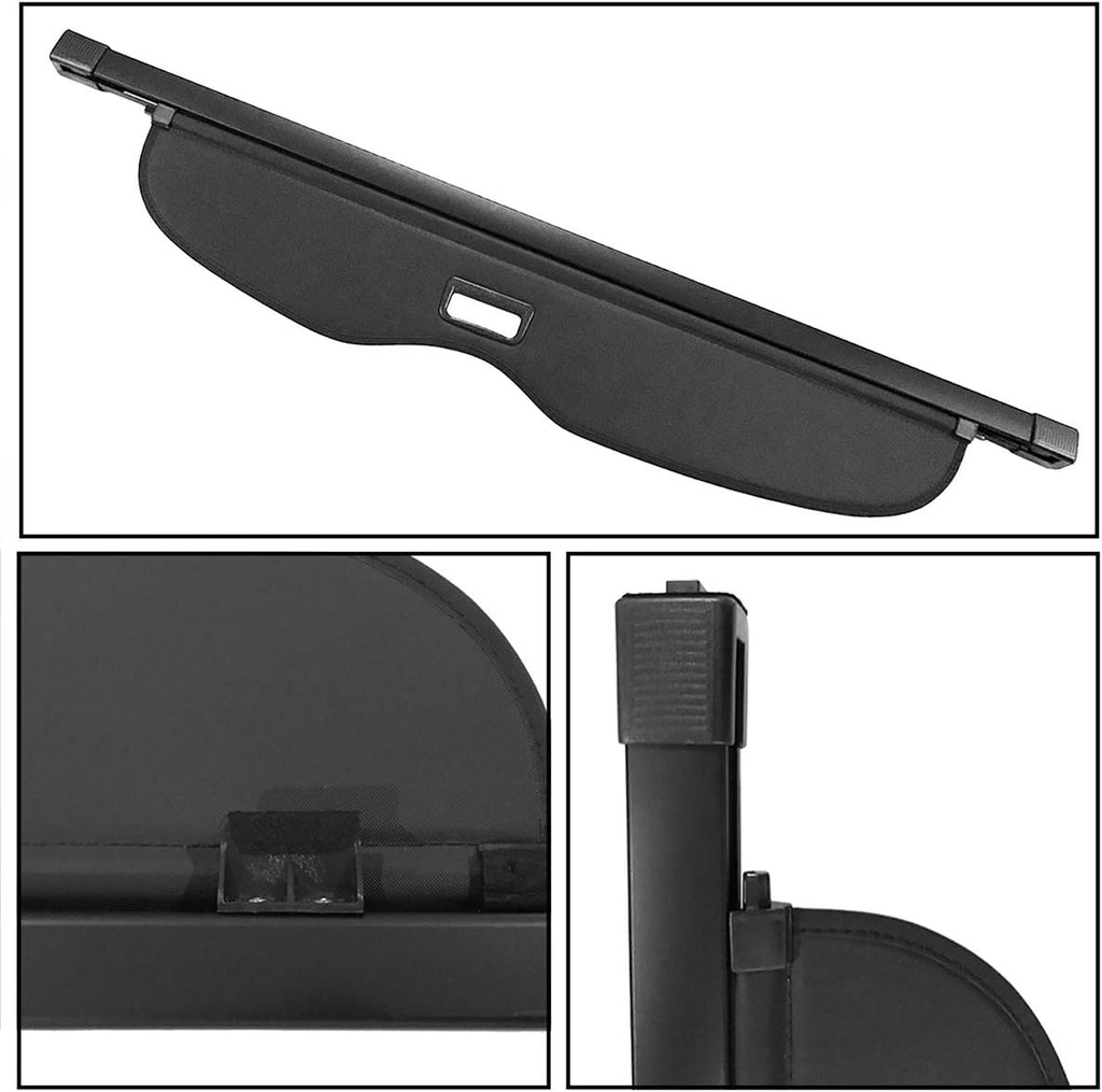 Retractable Rear Trunk Security Shield Black C696