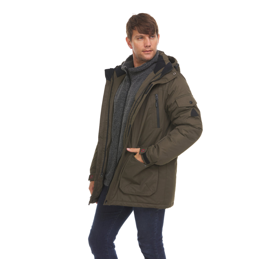 Men’s 3 in 1 Waterproof Winter Ski Jacket with Inner Fleece P195