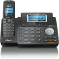 Black 2-Line Expandable Cordless Phone with 3 Accessory Handsets F299623