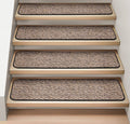 Set of 15 Black Carpet Stair Treads F43356