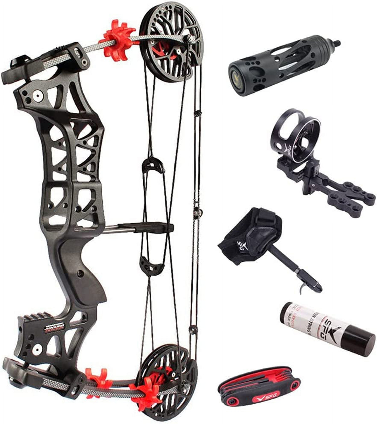 30-60 Pounds Composite Pulley Bow and Arrow H803848