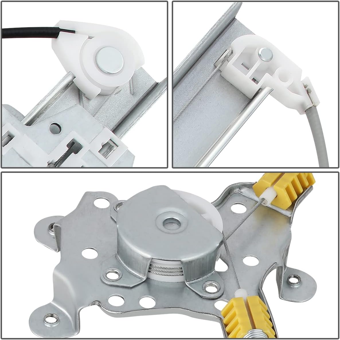 Front Power Window Regulator without Motor, Driver Left Side Pack of 2 F458956