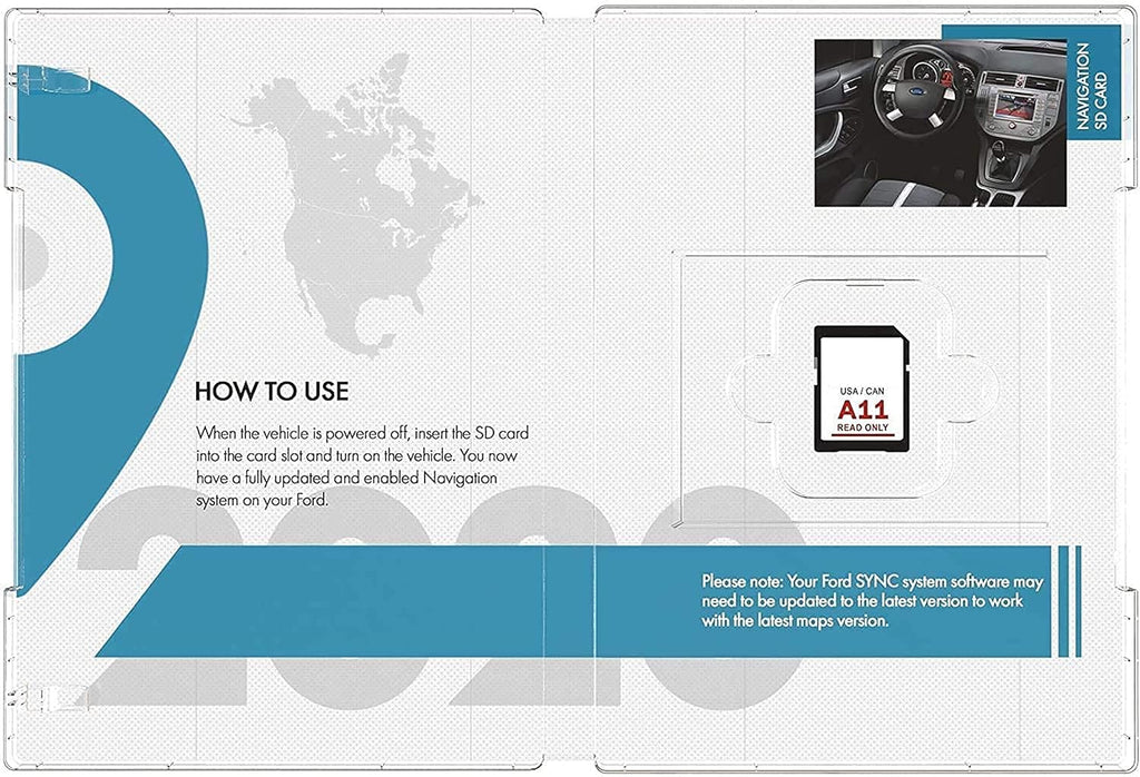 Navigation SD Card Compatible w Ford A11 M898460