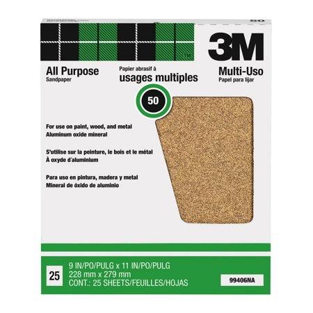 50 Grit 9 inch by 11 inch Sandpaper Sheets 25 Pack A580