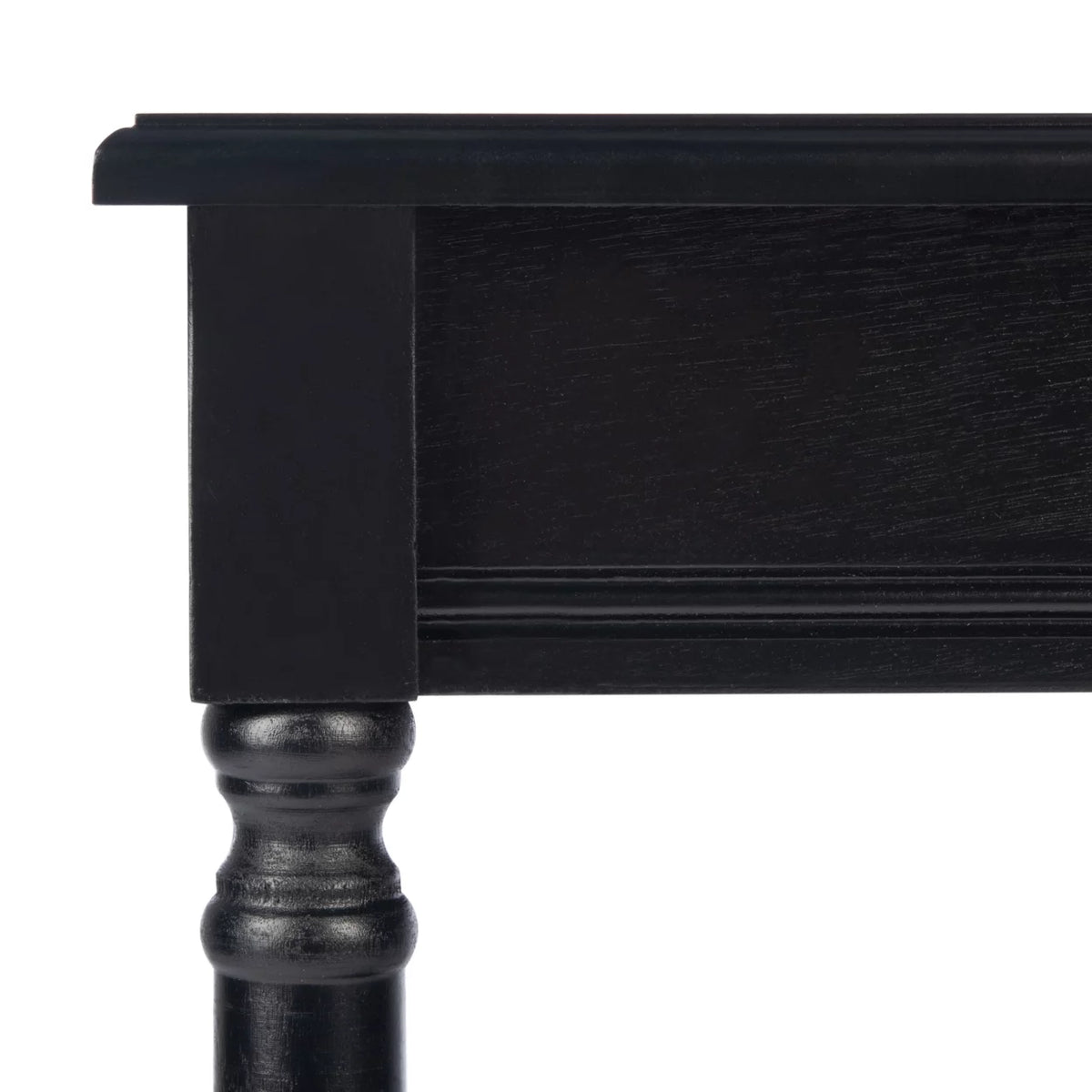 Black Rustic Square Accent Table Z3033