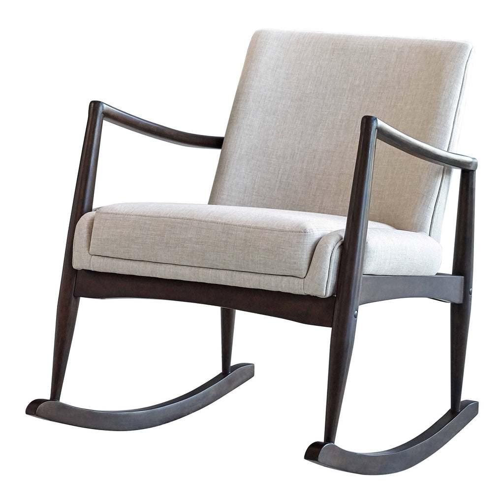 Beige Mid-Century Rocking Chair O582444