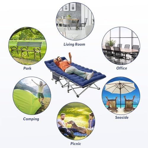 Heavy Duty Folding Cot Bed with Mattress K39725