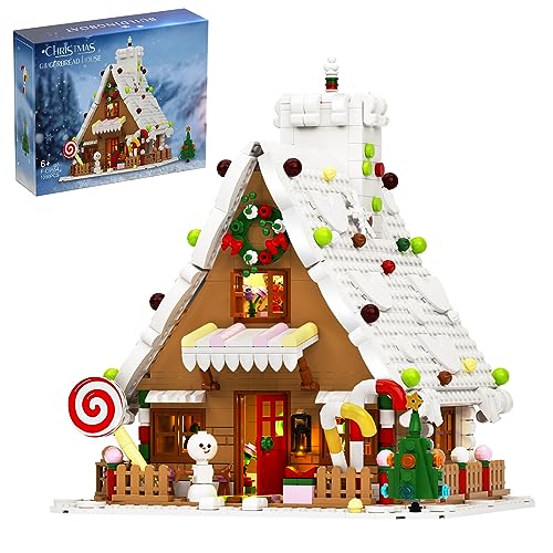 Gingerbread House Building Kit 1111 Pieces Building Blocks Toy Set C900998