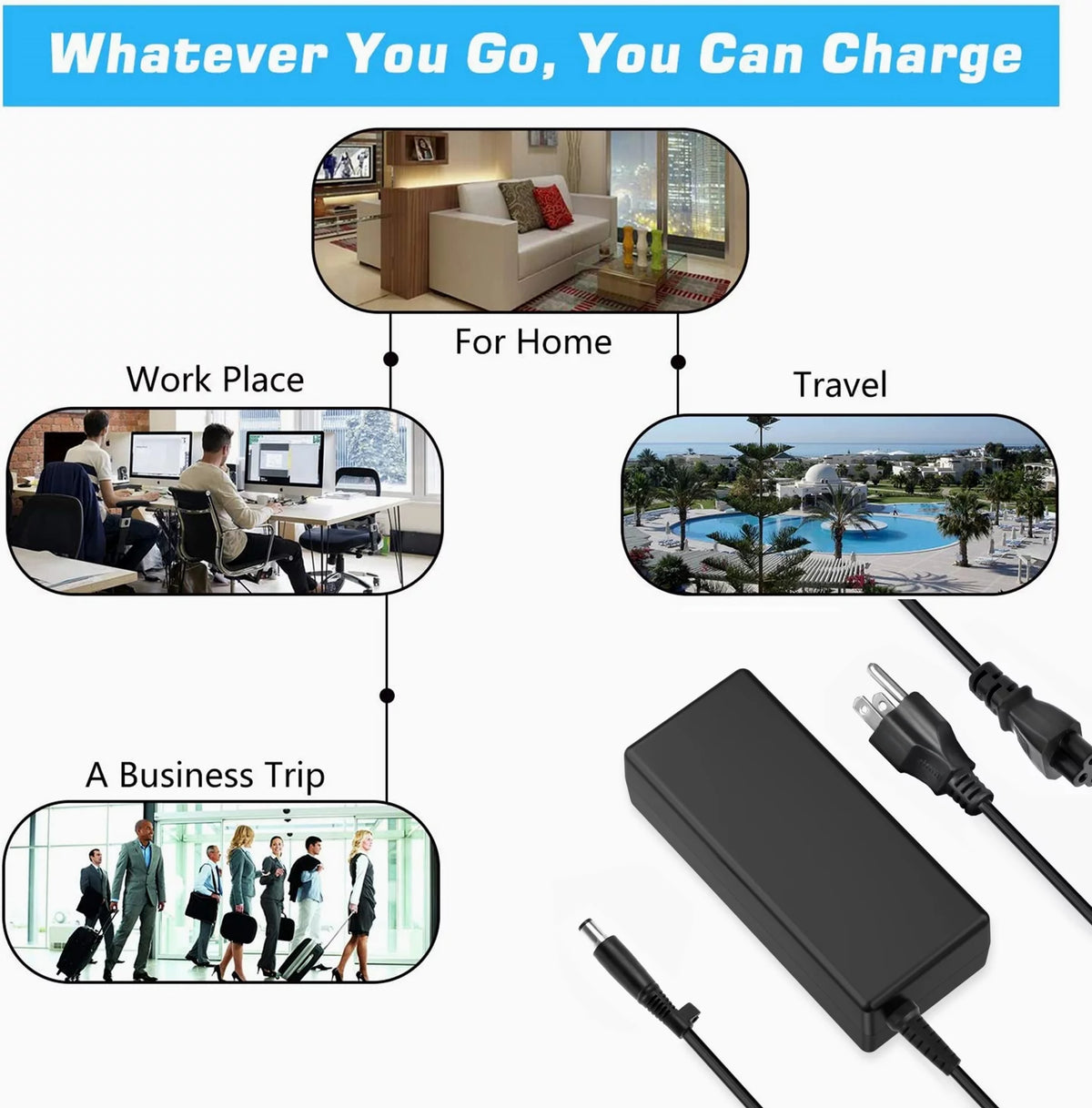 48V 1A AC Adapter Charger Power Supply Cord S47334