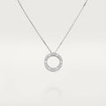 Screw Love Necklace With Diamond Paved T9286