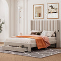 Full Upholstered Storage Bed with Tufted Headboard H31633