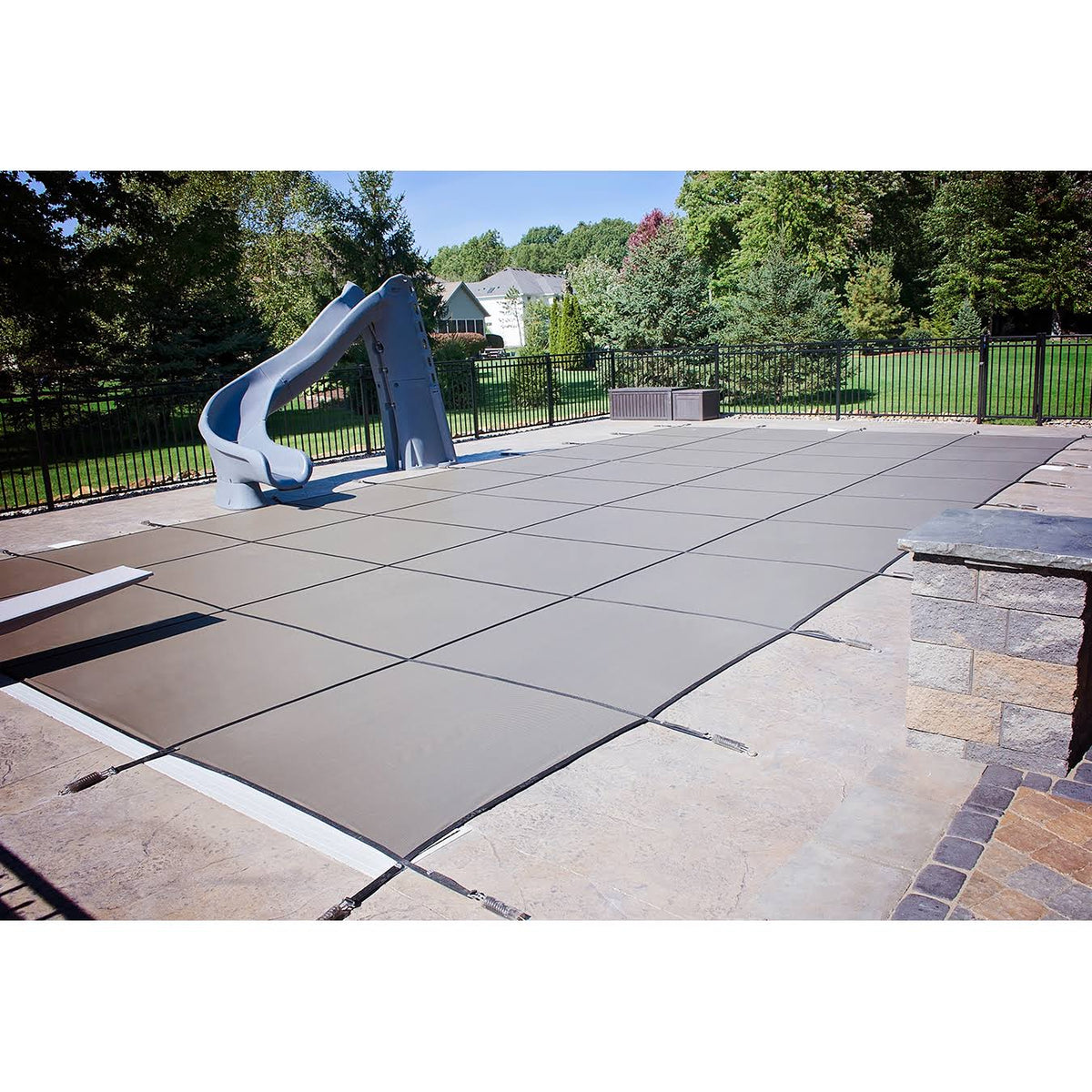 Rectangular Blue Mesh Safety Cover P461