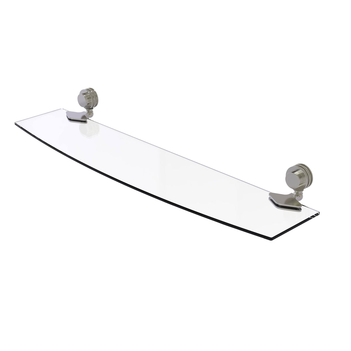 18 inch Glass Shelf with Dotted Accents L38721