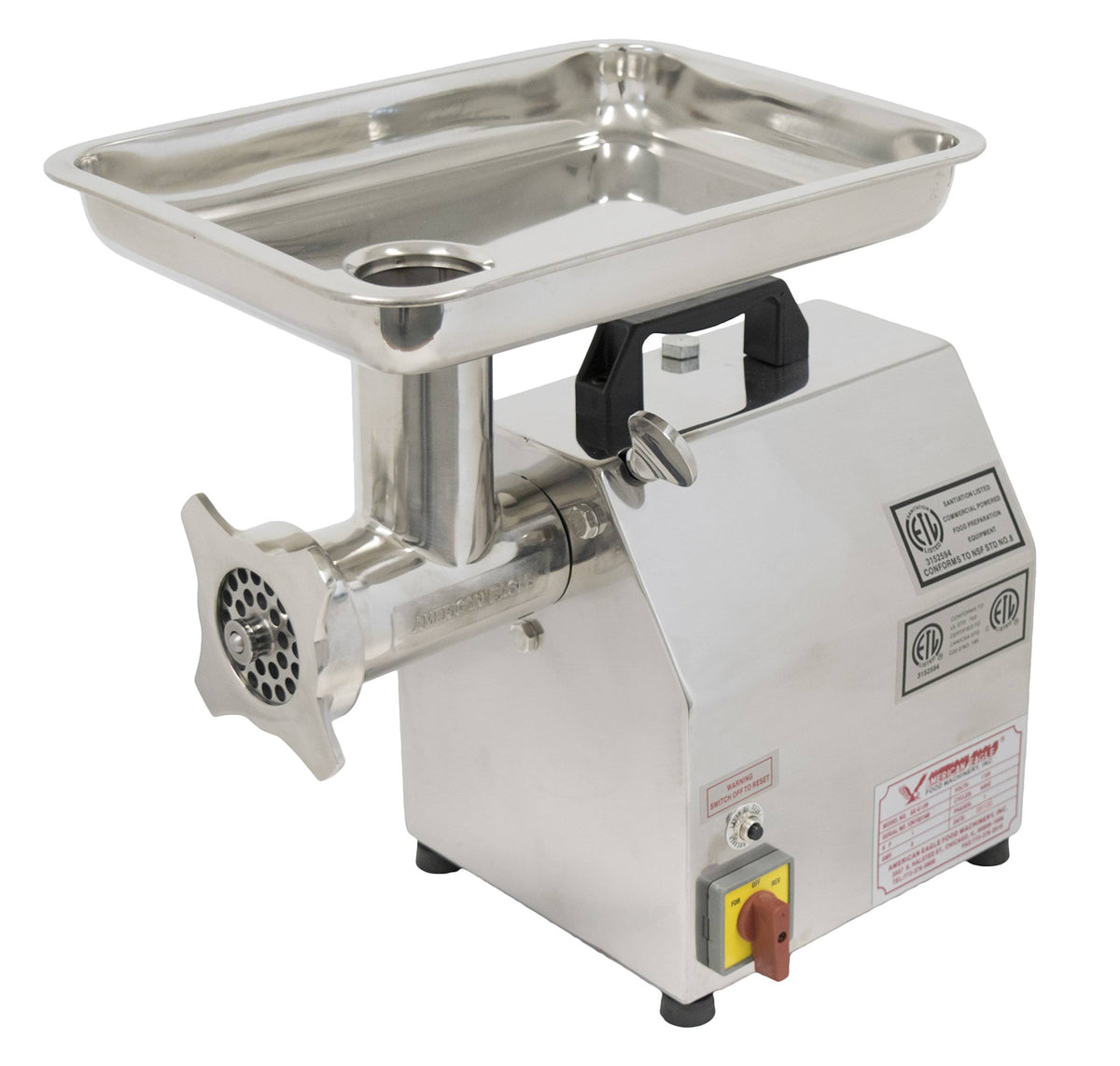 1HP Commercial Stainless Steel Meat Grinder R7113