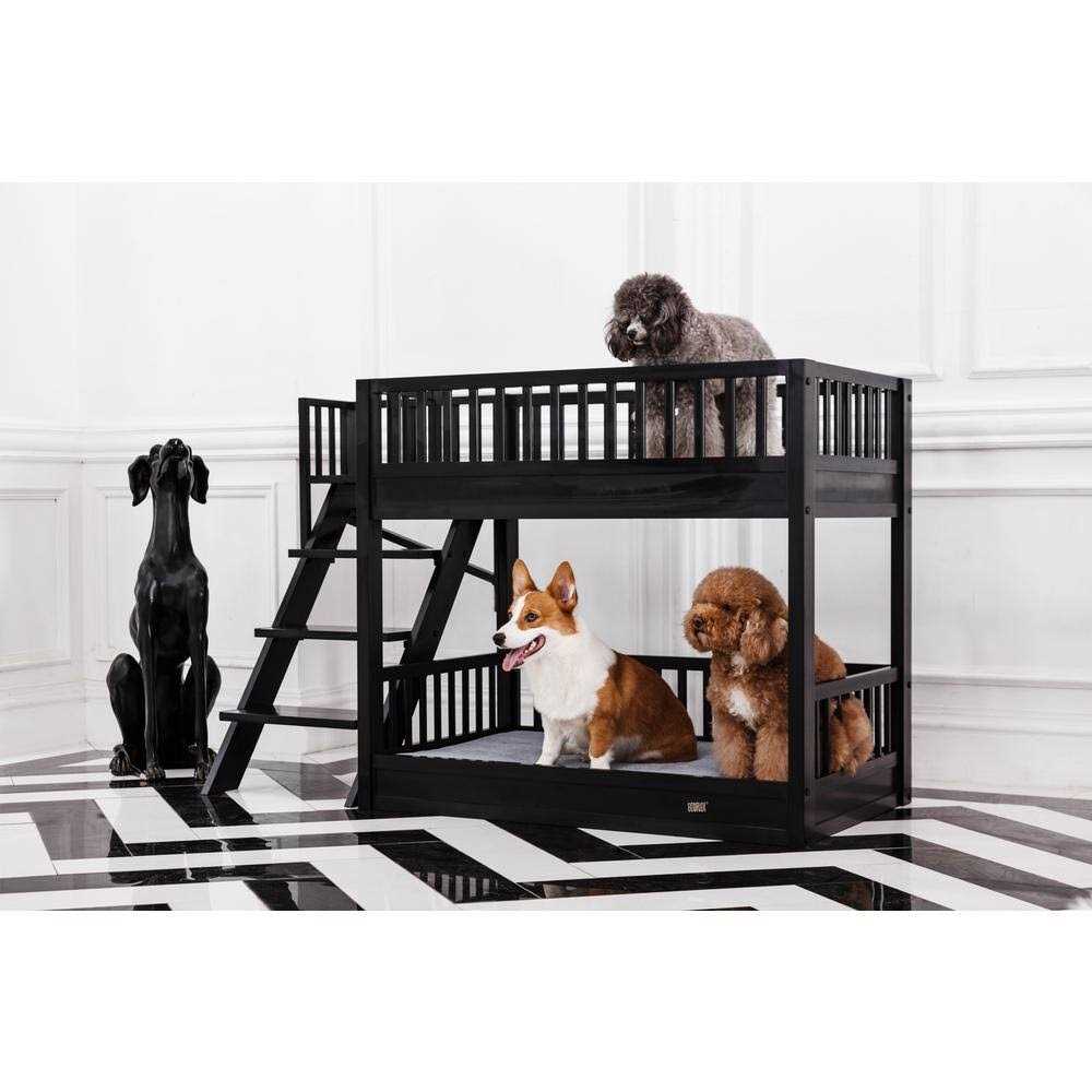 Dog Bunk Bed with Removable Cushions G396