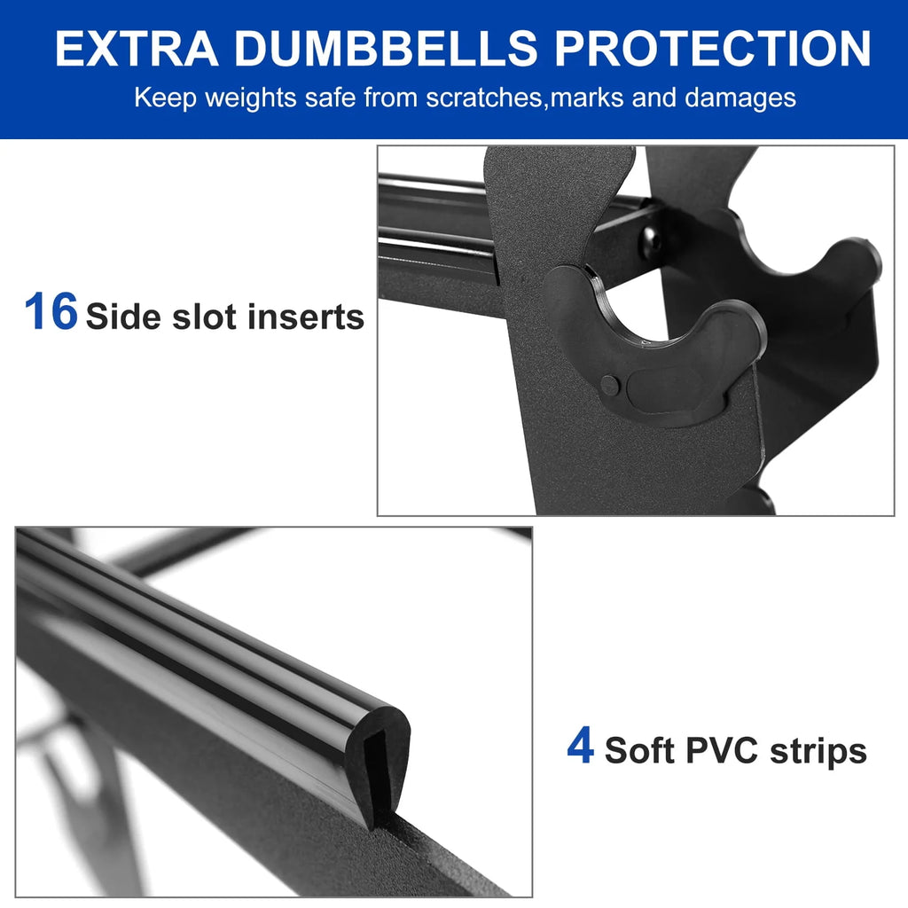 Heavy-duty 2 Tiers Dumbbell Rack N941291