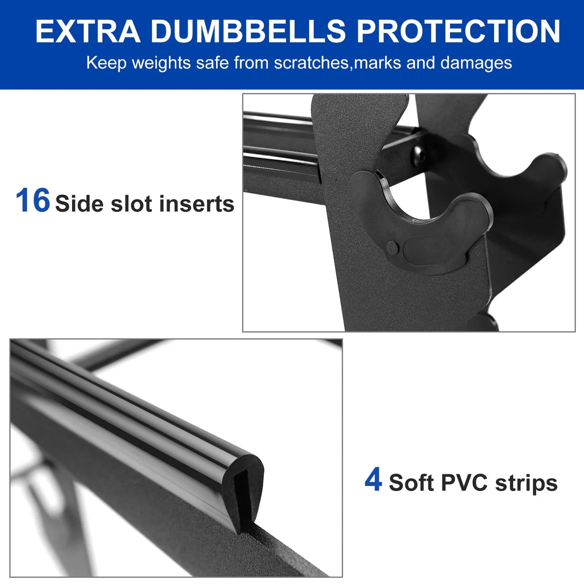 Heavy-duty 2 Tiers Dumbbell Rack N941291