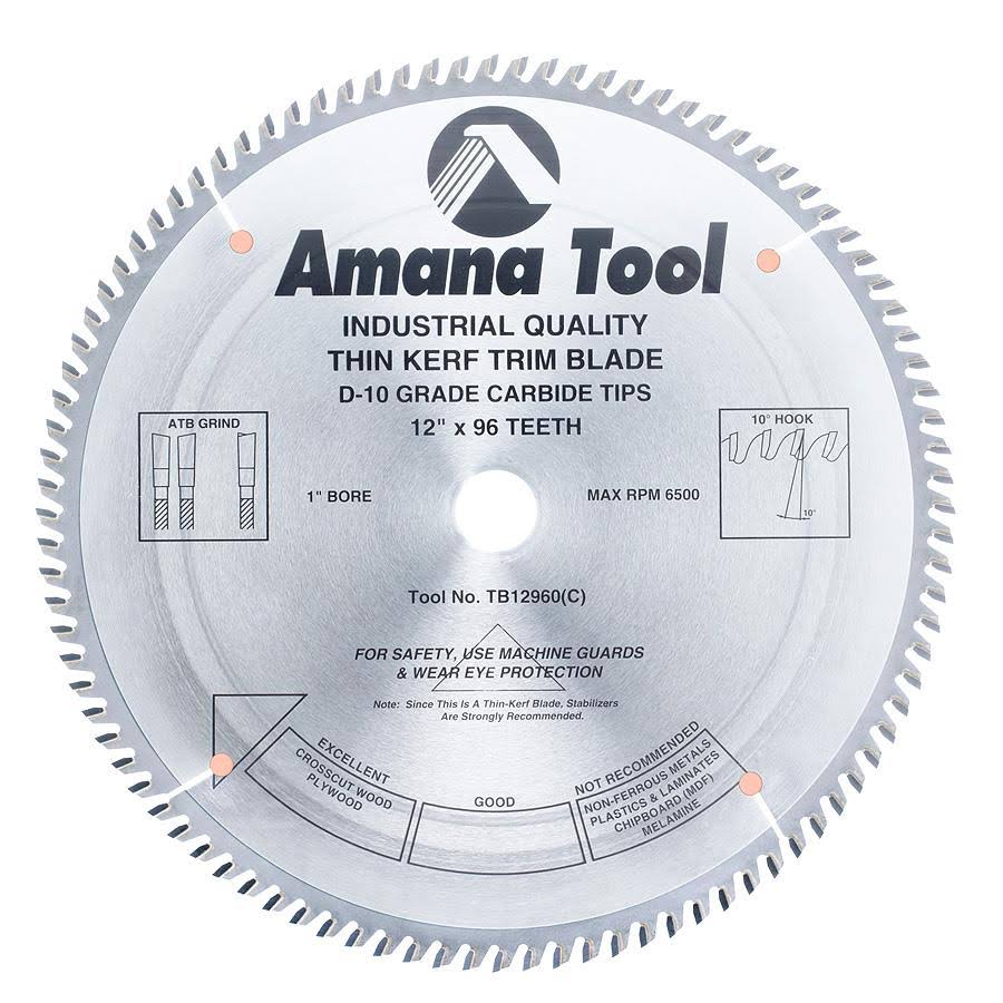 12 inch 96T Carbide Tipped Trim V329