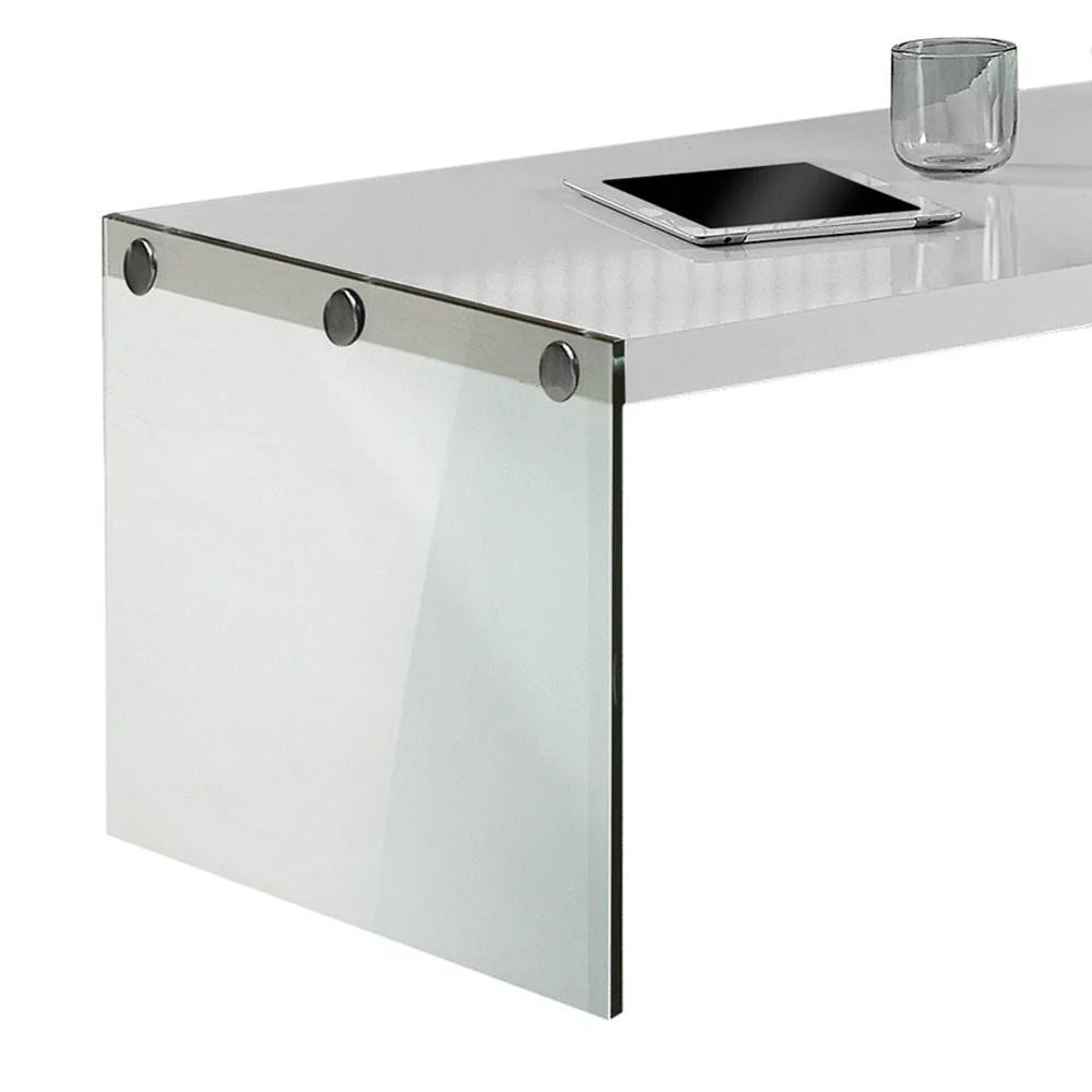 Contemporary Tempered Glass Coffee Table Y93275