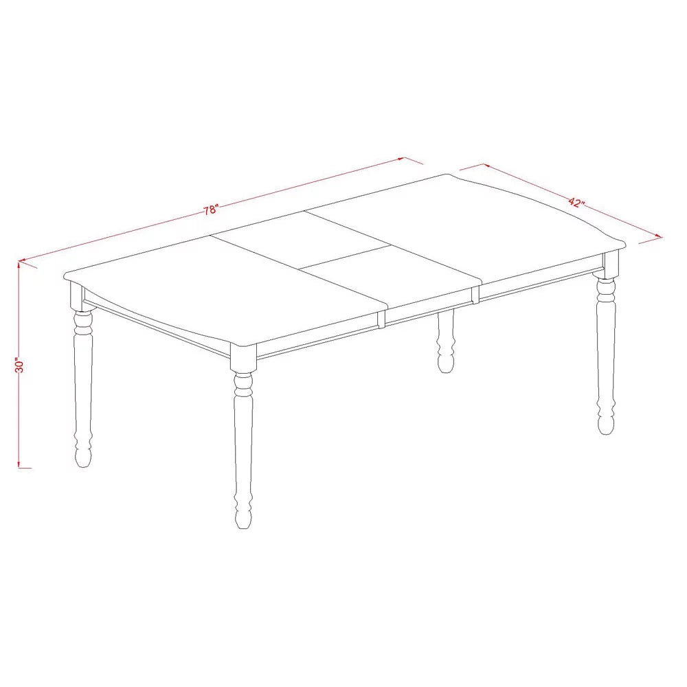 9 Piece Wood Dining Table and Chair Set Z77223
