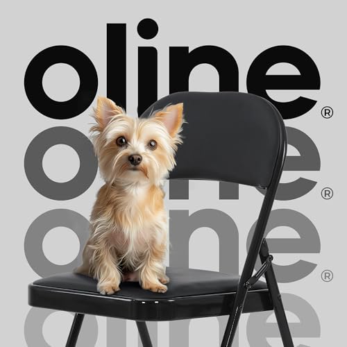 Black Vinyl Folding Chair with Metal Frame T25792