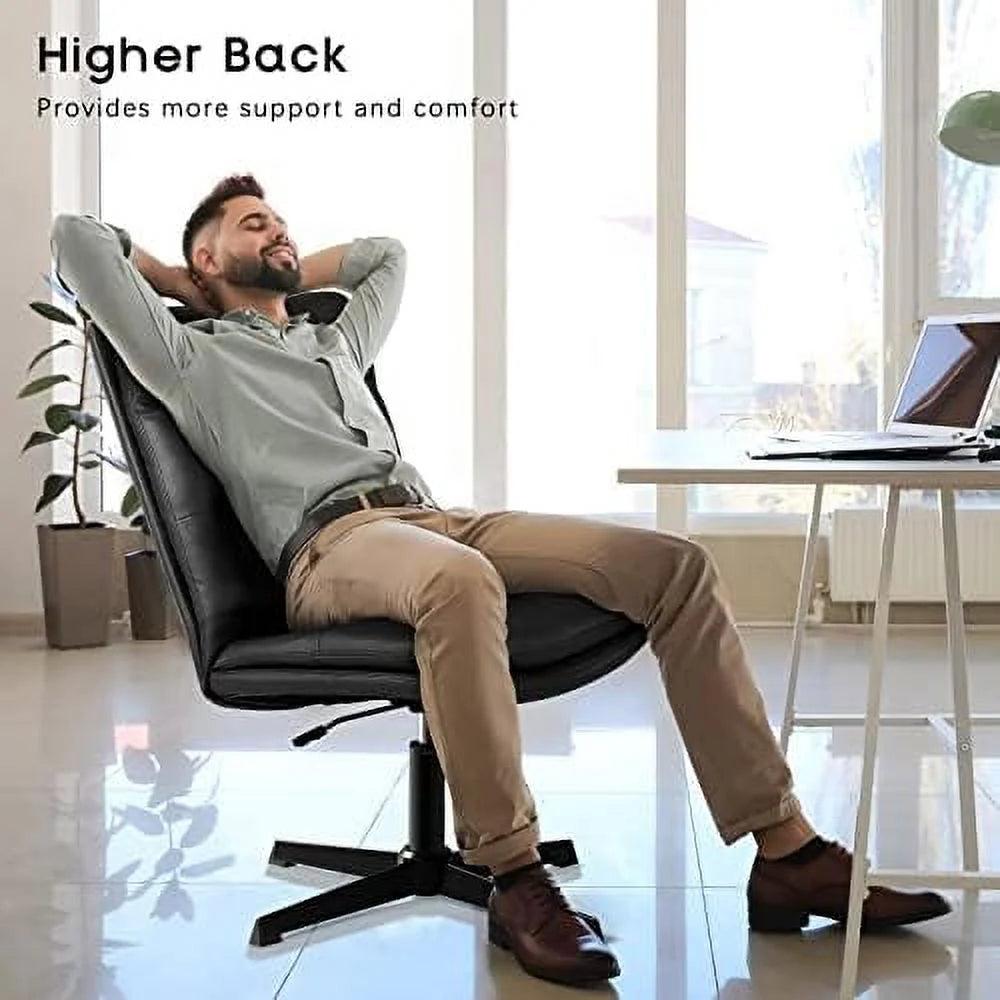 Pu Leather Armless Office Chair W627