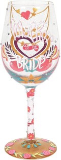 Hand-Painted Artisan Wine Glass G136