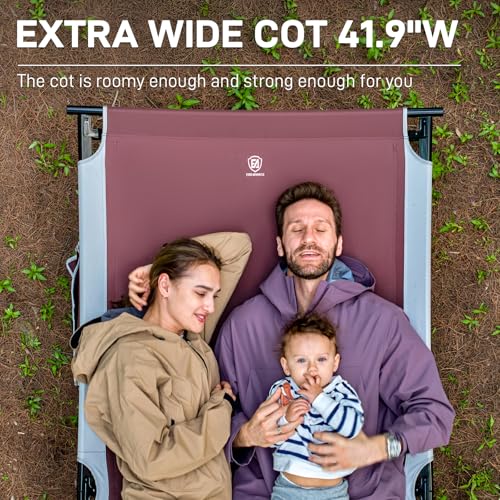 Extra Wide Oversized Folding Camping Cot with Carry Bag C92104