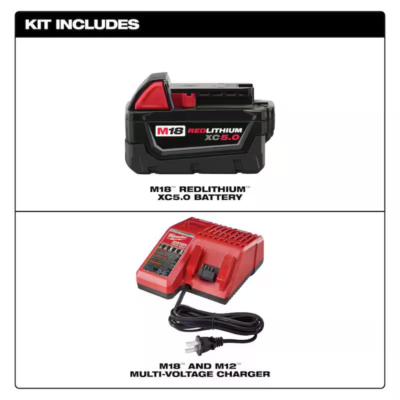 18-Volt Lithium-Ion Starter Kit with 5.0Ah Battery and Charger B334672