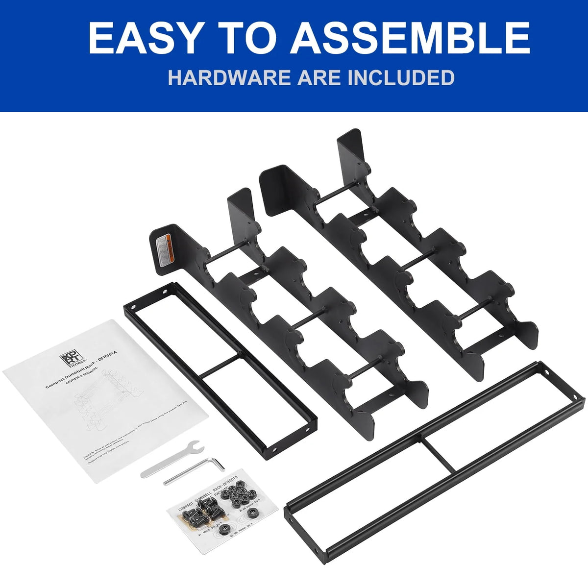 Heavy-duty 2 Tiers Dumbbell Rack N941291
