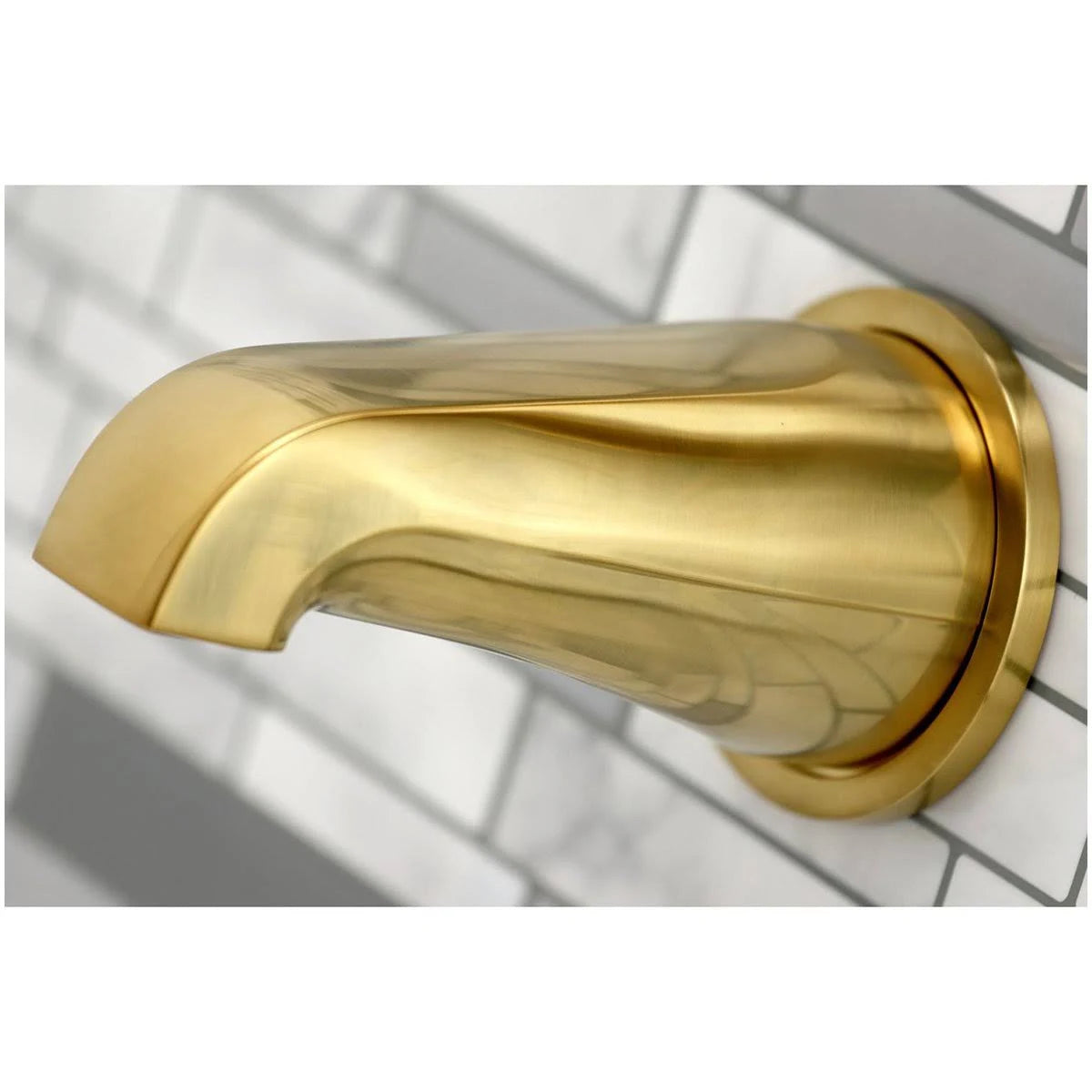 Brushed Nickel Three-Handle Tub and Shower Faucet L488
