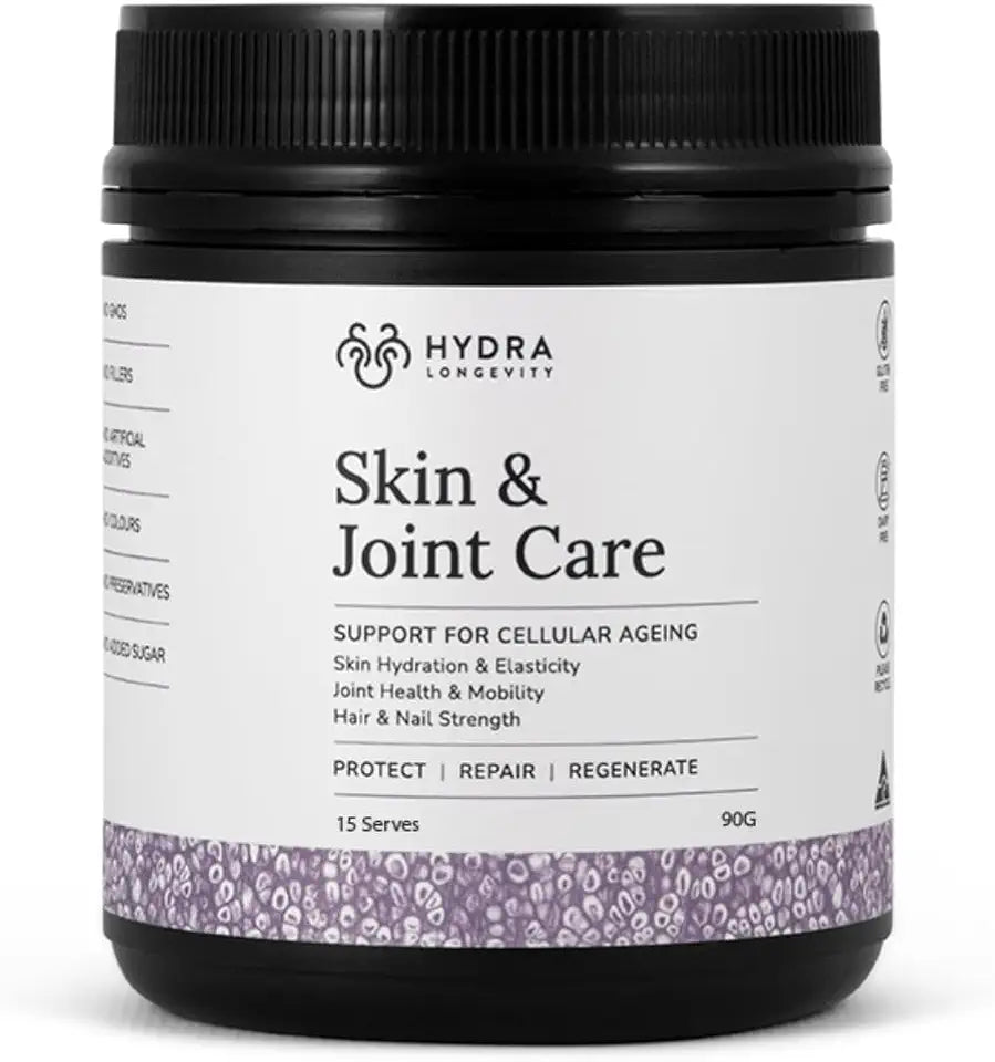Collagen Peptides Powder, Hydrolysed Multi-Collagen Type I, II, III, Hyaluronic Acid and Biotin, Non-GMO, Vanilla Flavored V7178