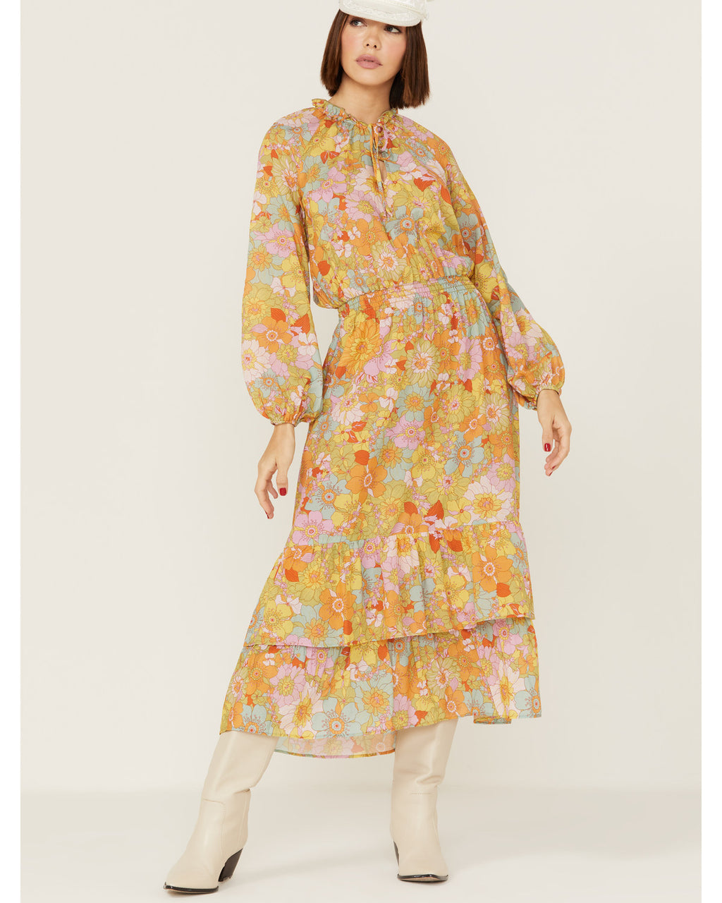 Multi Medium Midi Dress C151241