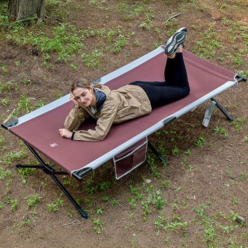 Extra Wide Oversized Folding Camping Cot with Carry Bag C92104