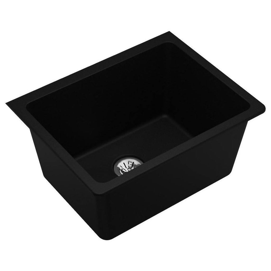 Black Undermount Laundry Sink U14190