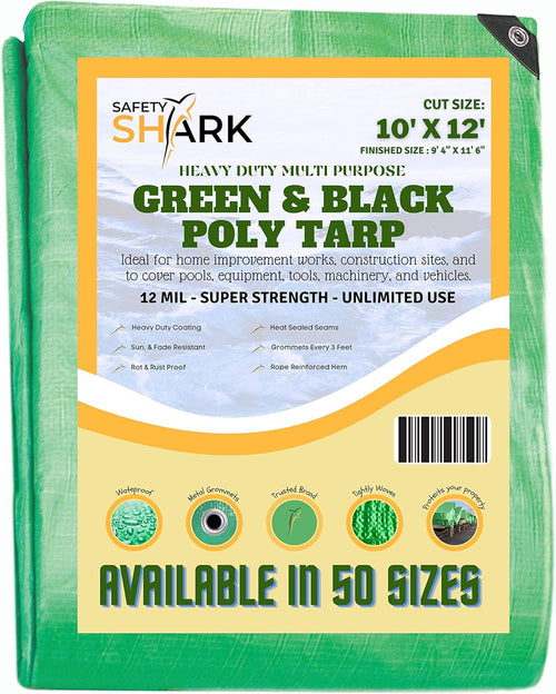 20x20 Feet Heavy Duty Waterproof Poly Tarp with Metal Grommets N57961