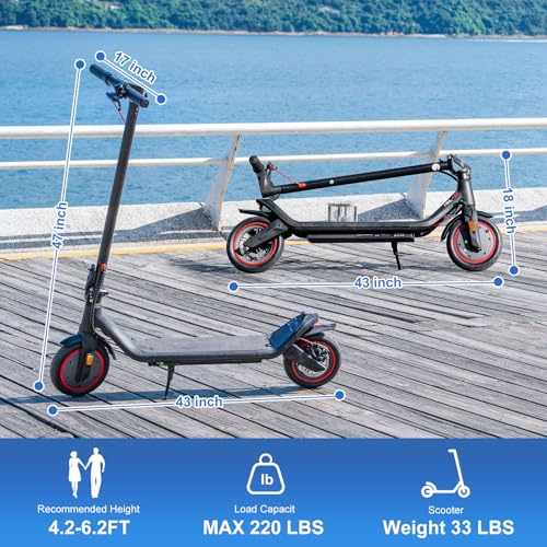 500W Peak Motor Electric Scooter, 19 Miles Range, 18.6 MPH, 8.5" Tires, Dual Brakes, Foldable A4038