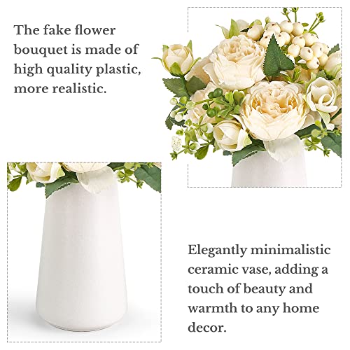 Small Artificial Flowers in Ceramic Vase Silk Flower Arrangements G83405