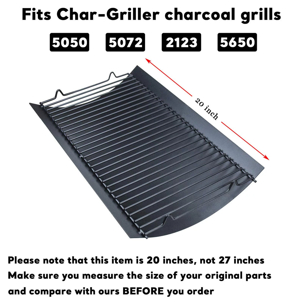 20 inch Ash Pan Drip Pan for Charcoal Grill with 2pcs Fire Grate Hanger C937305