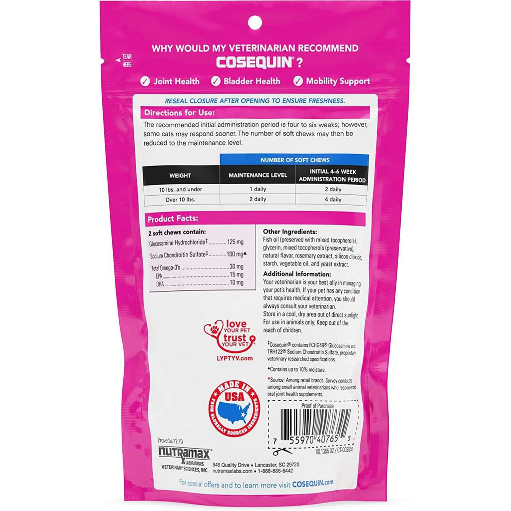 Cosequin Soft Chews Joint Supplement for Cats M35490