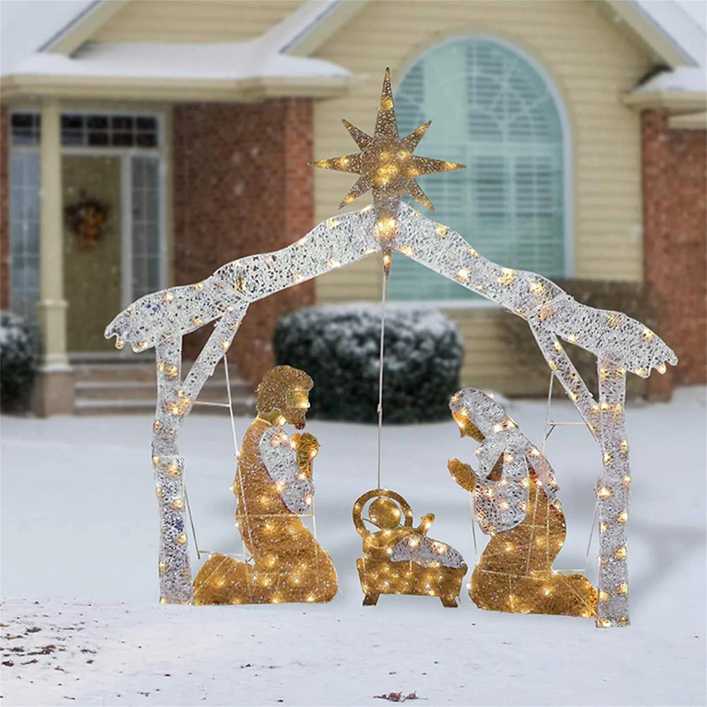 Nativity Scene Light Set LED Christmas Decoration F17346