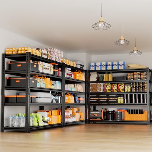 5 Tier Heavy Duty Adjustable Metal Garage Shelving P3062