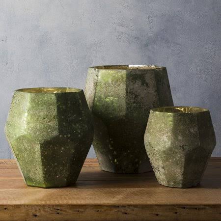 Green/Black Decorative Candle Holders Set of 3 R85385