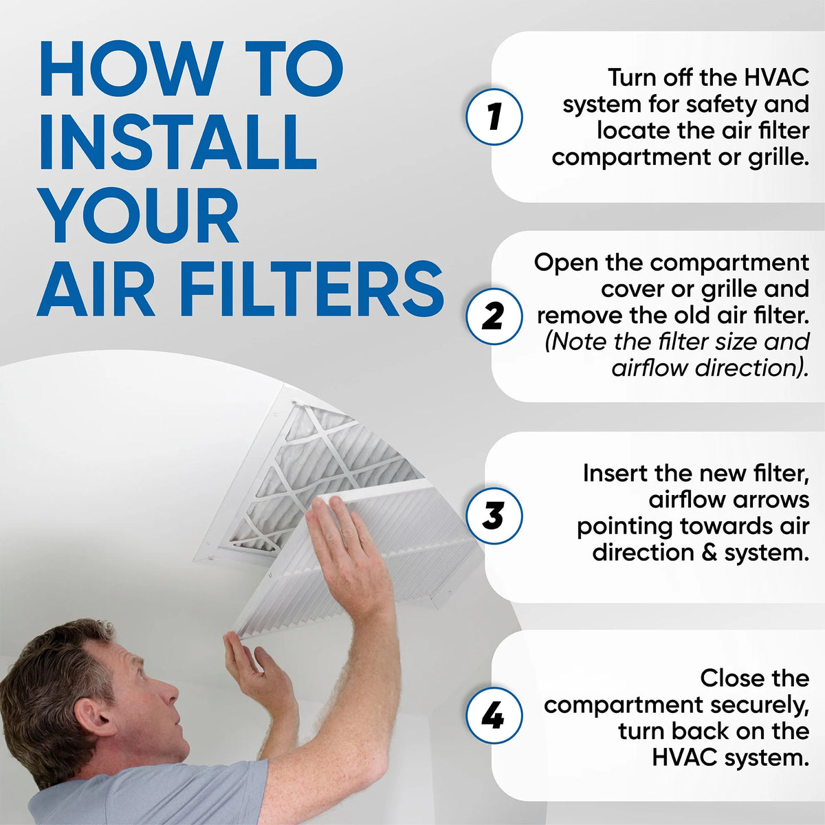 MERV 13 Pleated AC Furnace Air Filters 6 Pack D827