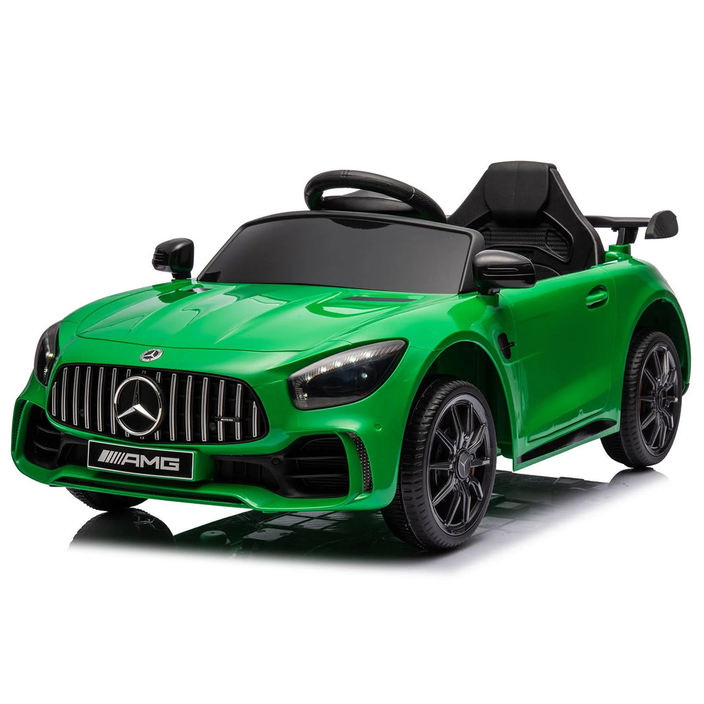 12V Electric Ride on Car Toy with Remote Control, LED Lights, Black W235426