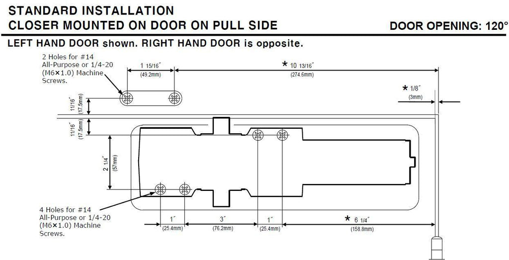 Cast Iron Door Closer Q3958