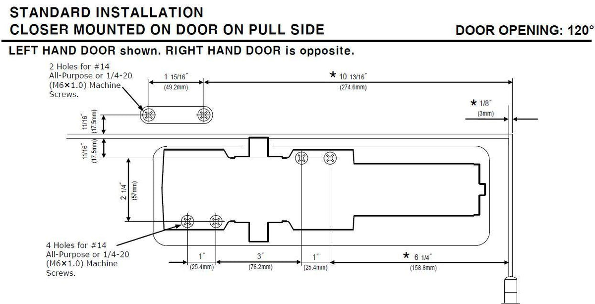 Cast Iron Door Closer Q3958