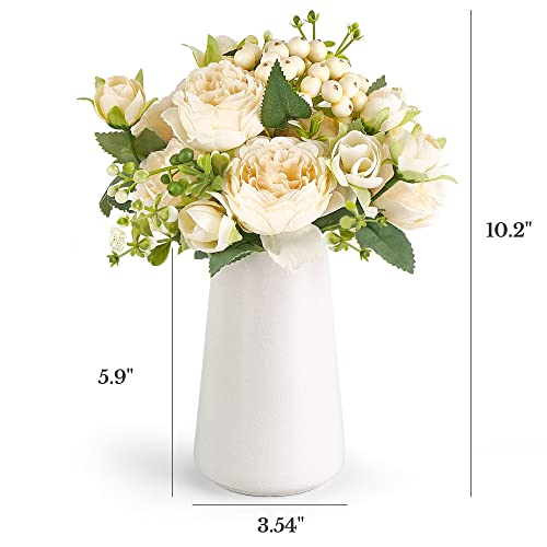 Small Artificial Flowers in Ceramic Vase Silk Flower Arrangements G83405