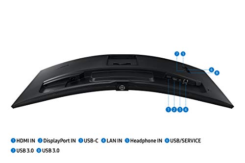 34-Inch Ultrawide QHD Curved Monitor, 100Hz, USB-C, HDR10, Height Adjustable Stand, Black X40345